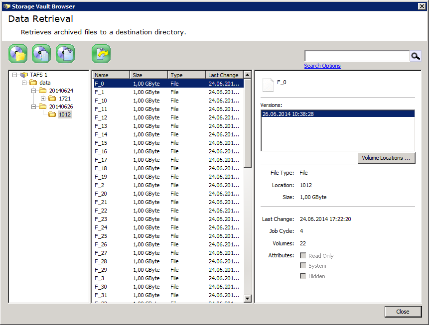 PSM-AE-Replikation Damit auch bei der Datenarchivierung keine Dateien verloren gehen, unterstützt unsere Software die Replikation - das dazugehörige Retrieval-Fenster im windows-stil ist hier zu sehen.